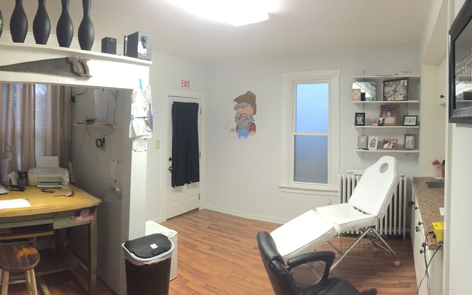The tattoo area at Cecilia's Main St. Tattoo Gallery