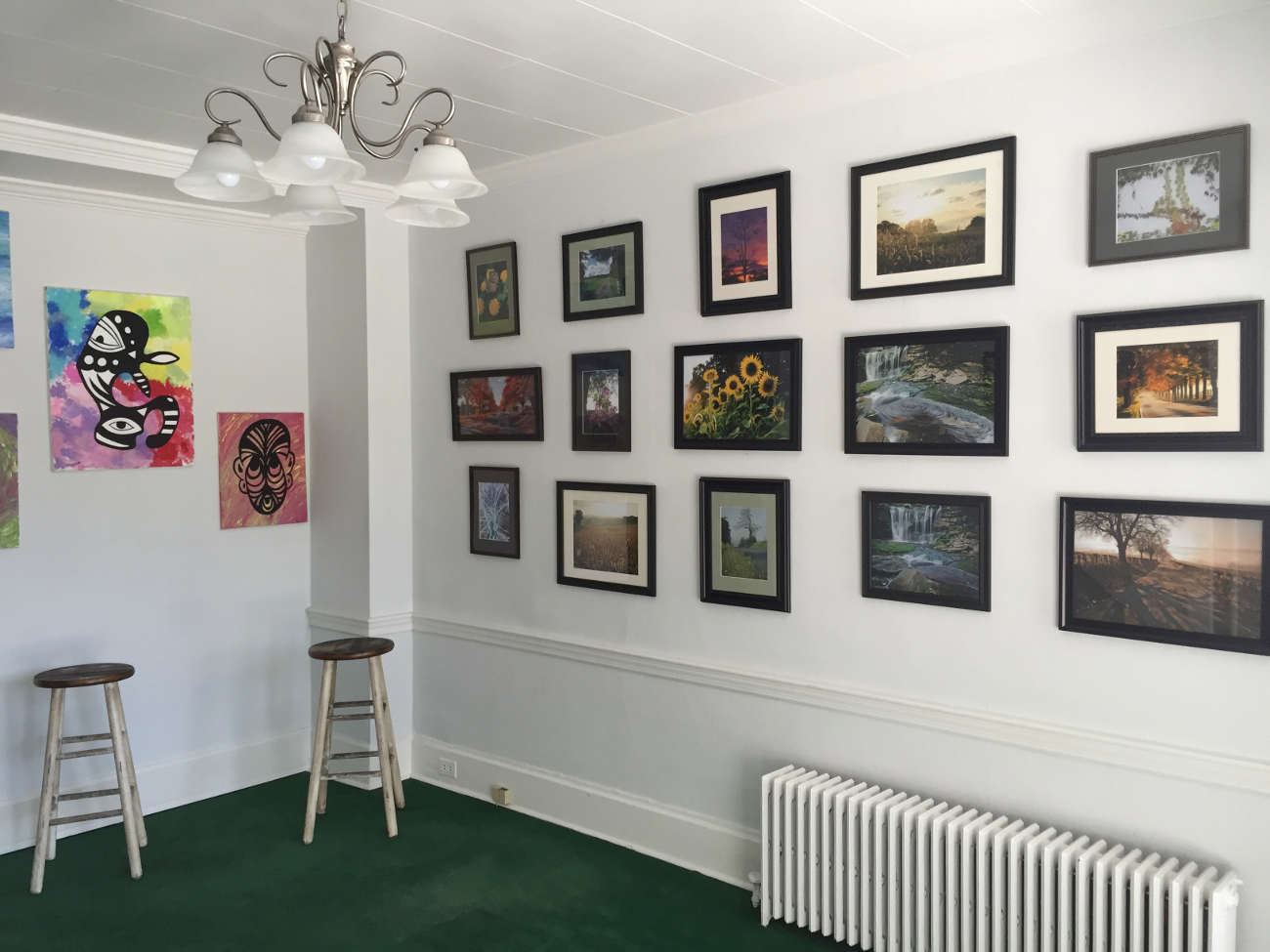 More local artwork on display in the gallery at Cecilia's
